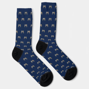 Calcetines Patrón de controlador de videojuegos retro