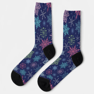 Calcetines Patrón de copo de nieve
