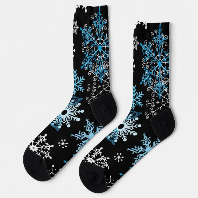 Calcetines Patrón de copo de nieve (Izquierda)