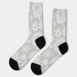 Calcetines Patrón de copo de nieve