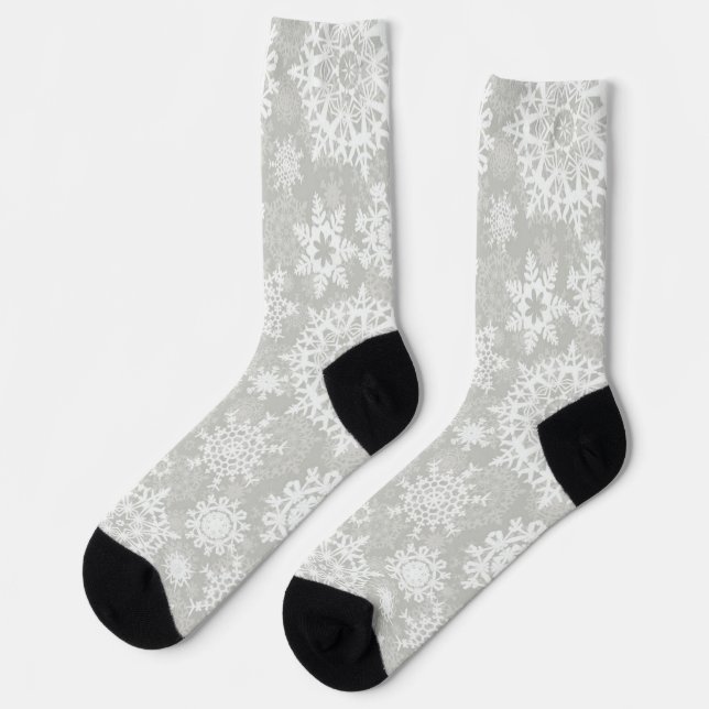 Calcetines Patrón de copo de nieve (Izquierda)