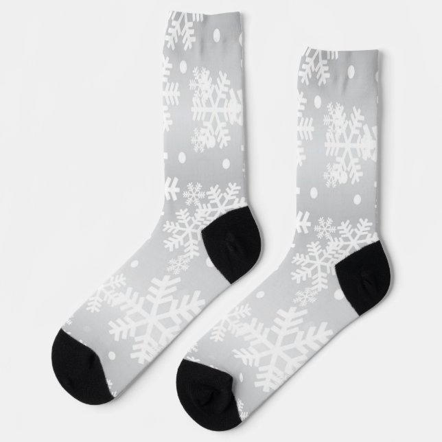 Calcetines Patrón de copo de nieve (Izquierda)