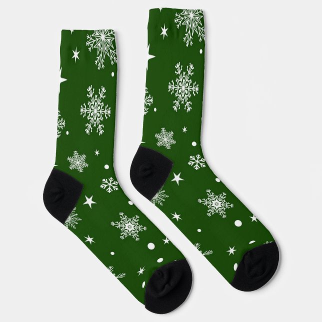 Calcetines Patrón de copo de nieve (Derecha)