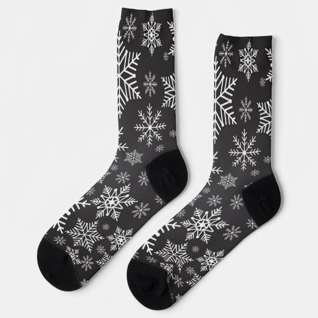 Calcetines Patrón de copo de nieve (Izquierda)