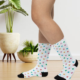 Calcetines Patrón de corazón lúgubre