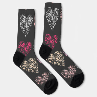 Calcetines patrón de corazones