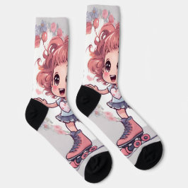 Calcetines patrón de corazones