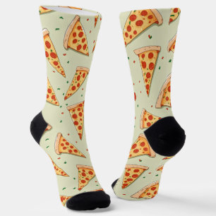 Calcetines Patrón de cortes de pizza