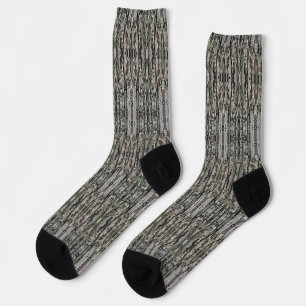 Calcetines Patrón de corteza de árbol celoso