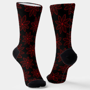 Calcetines Patrón de Crimson en negro