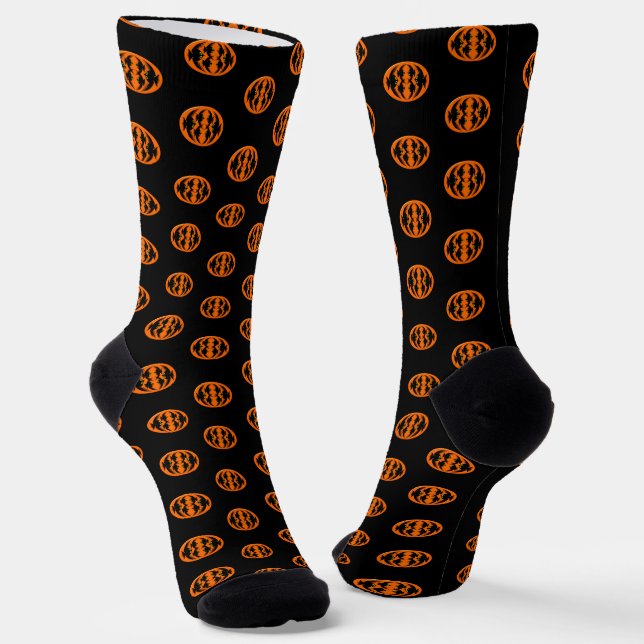 Calcetines Patrón de cuervos de Halloween (Angular)