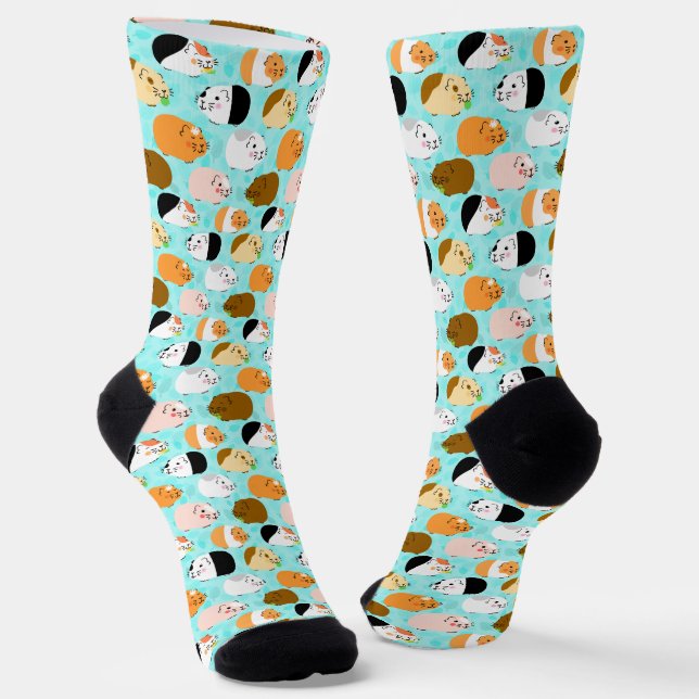 Calcetines Patrón de Cuyes Adorables (Angular)