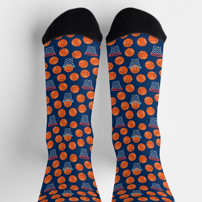 Calcetines Patrón de deportes de béisbol (Arriba)