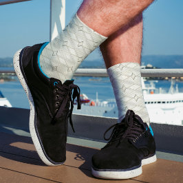 Calcetines Patrón de diamante blanco Resumen Geométrico único