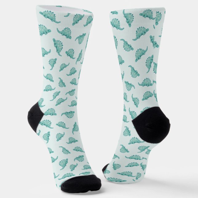 Calcetines Patrón de dinosaurio Stegosaurus (Angular)