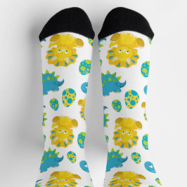 Calcetines Patrón De Dinosaurios, Dinosaurios Cutos, Dino Beb