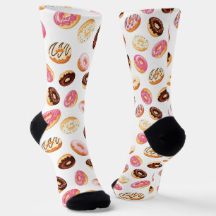 Calcetines Patrón de donut dulce