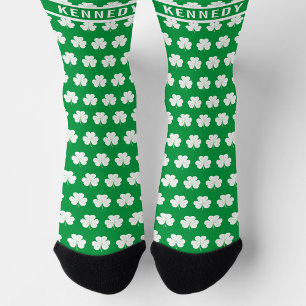 Calcetines Patrón de encantamiento de Shamrock