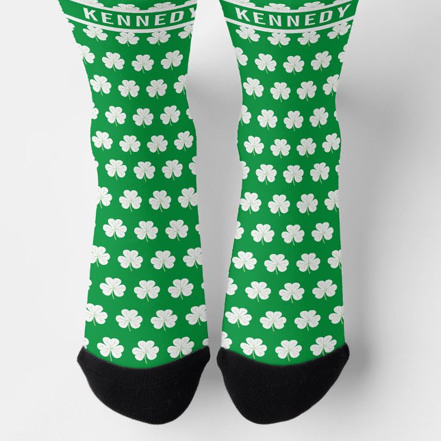 Calcetines Patrón de encantamiento de Shamrock (Subido por el creador)