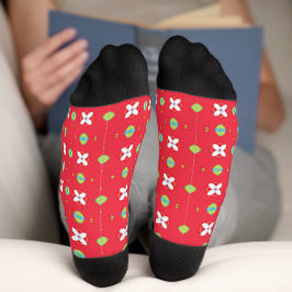 Calcetines Patrón de encanto navideño 02 -