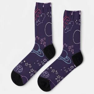 Calcetines Patrón de espacio