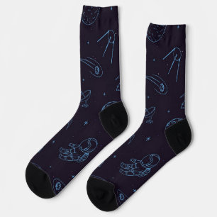 Calcetines Patrón de espacio