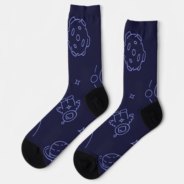 Calcetines Patrón de espacio (Izquierda)
