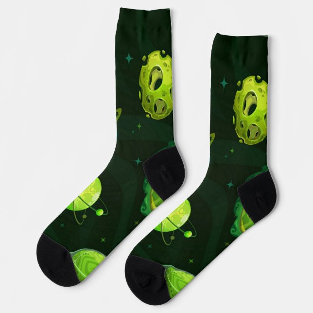 Calcetines Patrón de espacio (Izquierda)