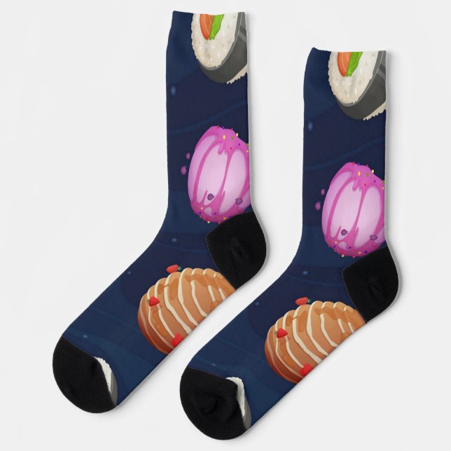 Calcetines Patrón de espacio (Izquierda)