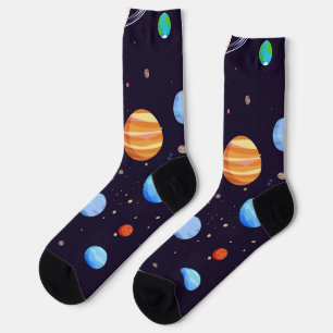 Calcetines Patrón de espacio
