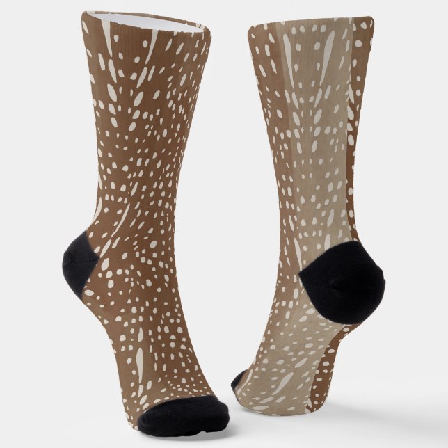 Calcetines Patrón de estampado de animal cervatillo con manch (Angular)