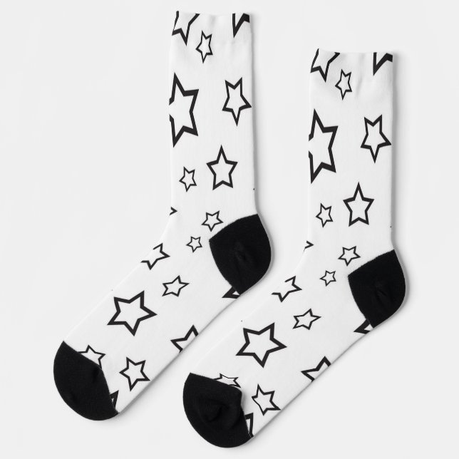 Calcetines Patrón de estrellas (Izquierda)