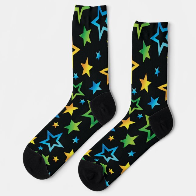 Calcetines Patrón de estrellas (Izquierda)