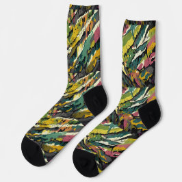Calcetines Patrón de estropajo de camuflaje