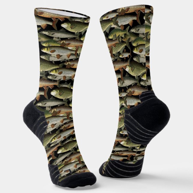 Calcetines Patrón de fantasía de pescador masculino (Angular)
