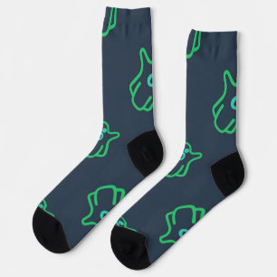 Calcetines Patrón de fantasmas