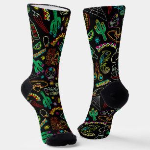 Calcetines Patrón de Fiesta de México