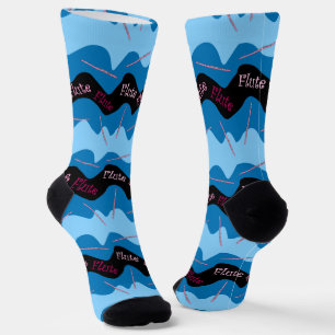 Calcetines Patrón de flauta rosada
