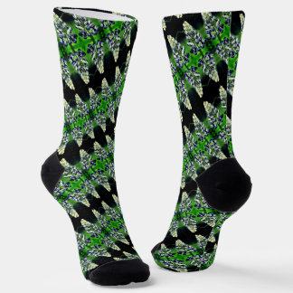 Calcetines Patrón de flor de Lupina Púrpura Única