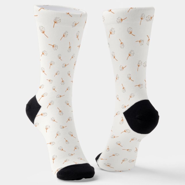 Calcetines Patrón de flor de punto de polka cúpula (Angular)