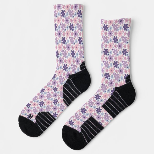 Calcetines Patrón de Flor Y2K (Izquierda)