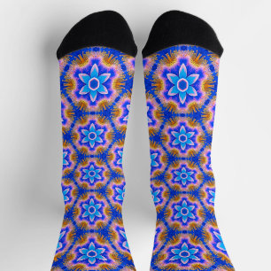 Calcetines Patrón de flores de pelusa