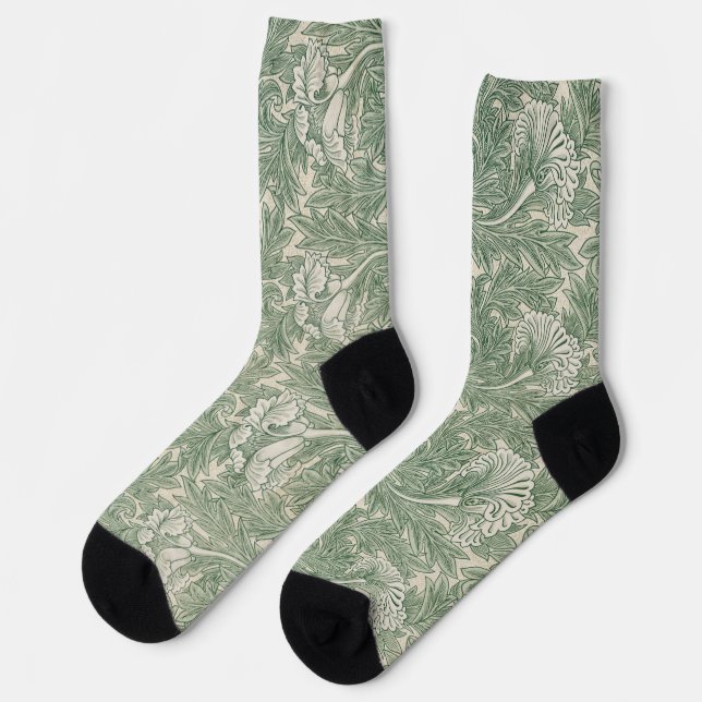Calcetines Patrón de flores, William Morris (Izquierda)