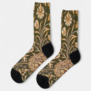 Calcetines Patrón de fondo de escritorio de William Morris Ch