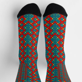 Calcetines Patrón de forma geométrica brillante: decoración d