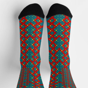 Calcetines Patrón de forma geométrica brillante: decoración d
