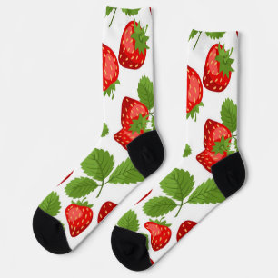 Calcetines Patrón de fresa