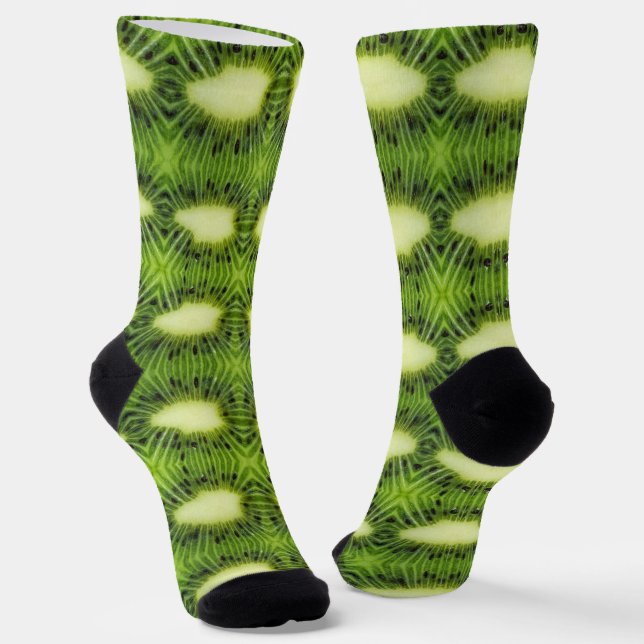 Calcetines Patrón de fruta de Kiwi (Angular)