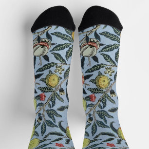 Calcetines Patrón de Frutas de Granada Antiguo de William Mor