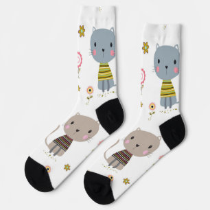 Calcetines Patrón de gato